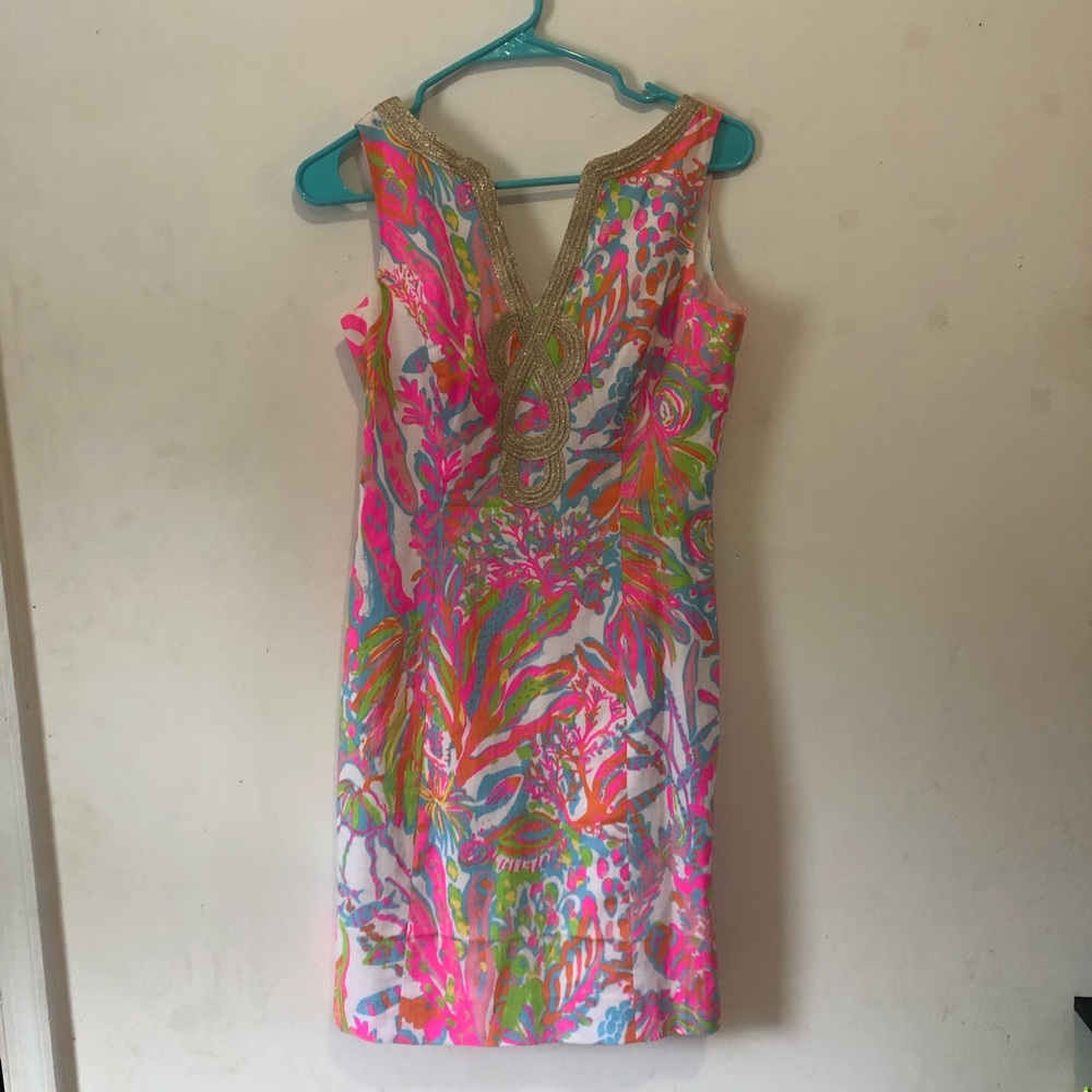Lilly Pulitzer scuba to Cuba shift dress